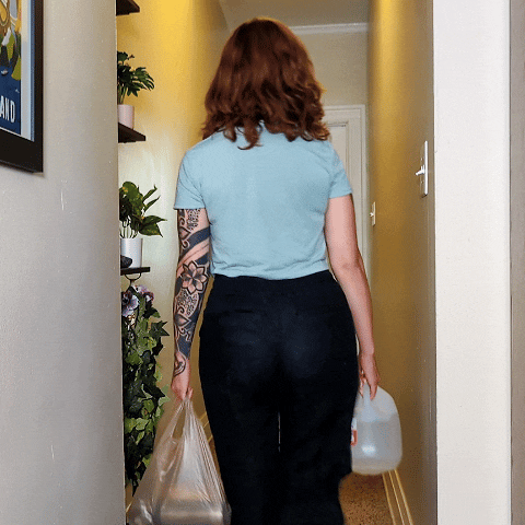 farmer's carry, one of four easy simple exercises to do at home