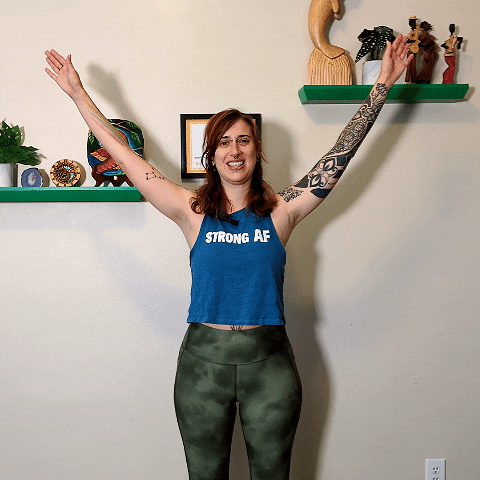 YTW, one of four easy simple exercises to do at home